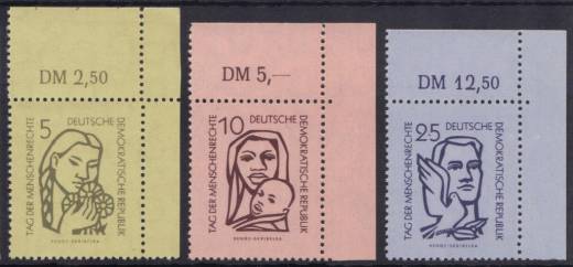 DDR Nr. 548-550 P EOR
