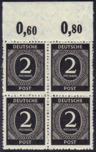 912a 4er P mit OR F3.1 mit Ruffzähnung!