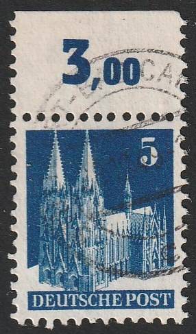 Bizone Nr. 75 wg OR (3,oo DM, Bargel)