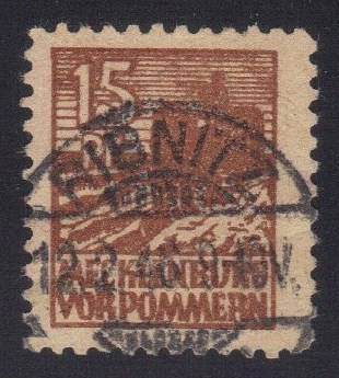 SBZ Nr. 37 y d Vollstempel RIBNITZ, gepr. Kramp BPP (1)!!!RRR