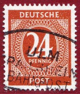 925d EM mit Bahnpoststempel ULM - CRAILSHEIM!