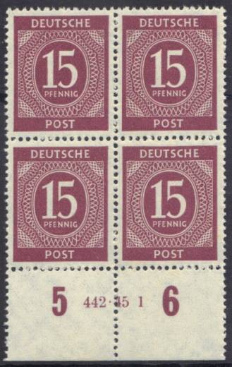 921a HAN Paar 442.45-1 4er-Block mit Ruffzähnung