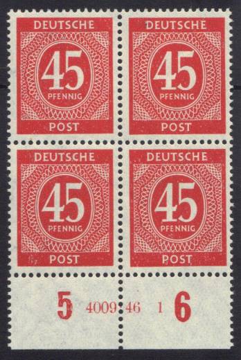 931 HAN 4009.46-1, 4er-Block + PF F95!