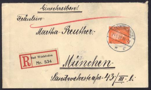 DR Nr. 419 EF Reco-Fern BAD WÖRISHOFEN - MÜNCHEN 24.5.29