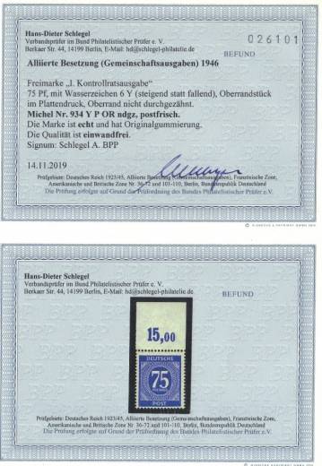 934a Y P OR, Befund Schlegel BPP!!!