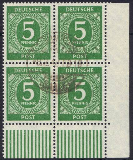 915b 4er W EUR Vollstempel !!!