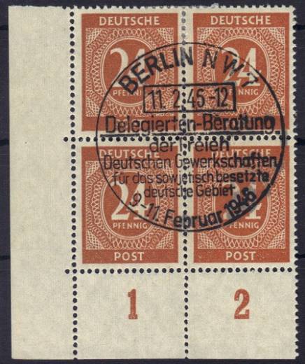 925a 4er P EUL Vollstempel !!!