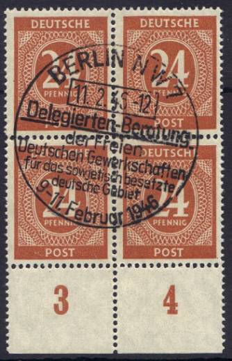 925a 4er P UR Vollstempel !!!