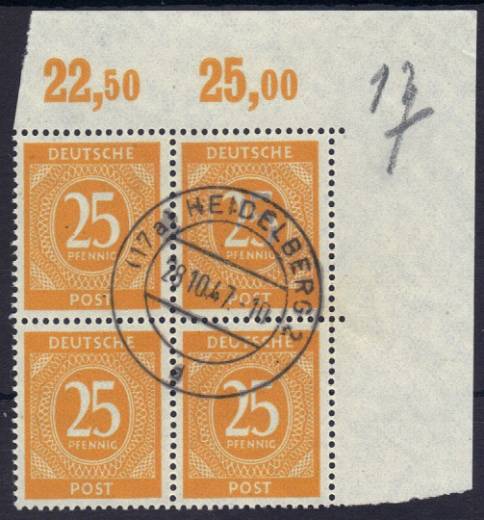 927 4er P EOR Vollstempel !!!
