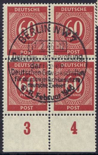 933a 4er P UR Vollstempel !!