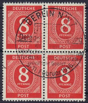 917a 4er-Block SST BERLIN Delegiertenberatung 11.02.46!