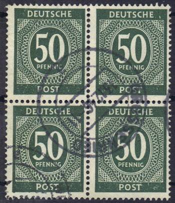 932a 4er-Block Vollstempel