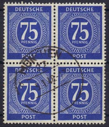 934a 4er-Block Vollstempel