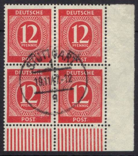 919a 4er W EUR Vollstempel !!!