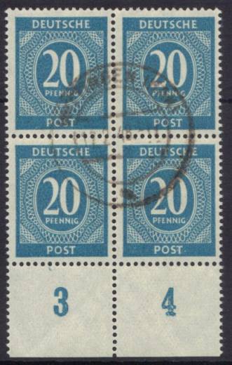 924a 4er P UR Vollstempel !!!