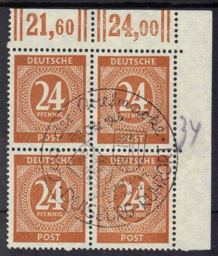 925a 4er W EOR Vollstempel !!!