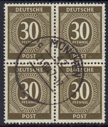 928b 4er-Block Vollstempel