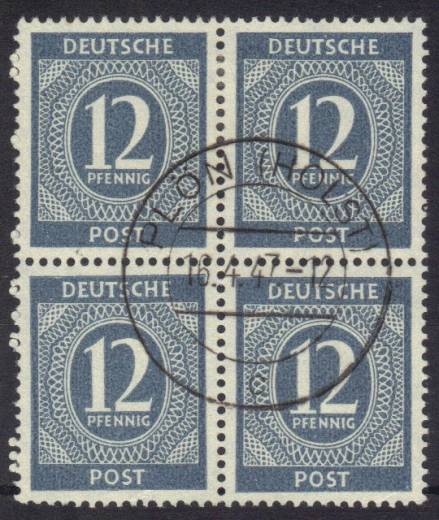 920b 4er-Block Vollstempel