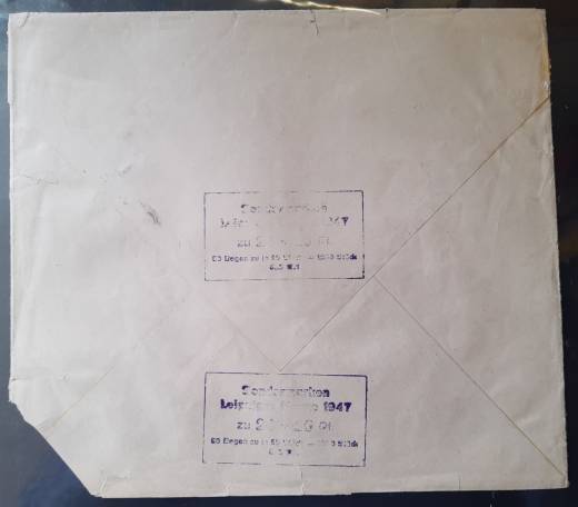 941 Bogentasche Leipziger Frühjahrsmesse, 1947 !!!RRR