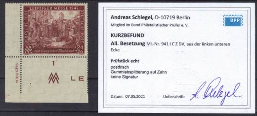941 CZ DV Type 2c, Befund BPP