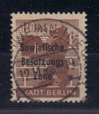 SBZ Nr. 203A b waz Vollstempel, gepr. Paul BPP!!!