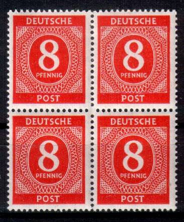 917a 4er-Block mit Zahnnadelausfall