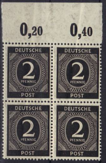912b 4er P OR ** mit stark verschmutztem Druck!