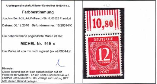 919c W OR, mit ArGe Befund