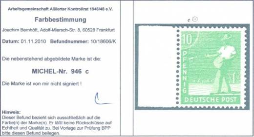 946c SR L mit ArGe Befund