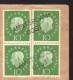 BRD Nr. 303 Heuss 3 MeF (4) Auslandsbrief nach Amsterdam mit L2 AMSTERDAM-OOST!!!