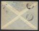 Luftpost-Eilboten-Leichtbrief Europa 1949 Wuppertal - Mailand mit Bizone Bauten wg
