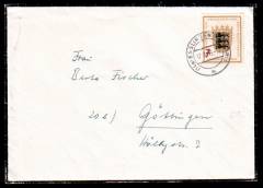 BRD EF Nr.212 Trauerbrief Esslingen - Göttingen