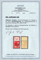 SBZ Nr. 184b W OR. Attest Paul BPP!