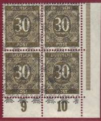 Nr. 63 II b 4er P EUR m. PSL, gepr. Schlegel BPP
