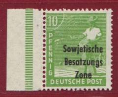SBZ Nr. 185 P SR m. Aufdruckabklatsch