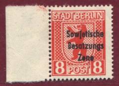 SBZ Nr. 202 A SR m. Aufdruckabklatsch