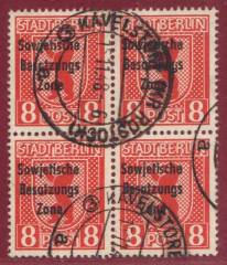 SBZ Nr. 202A vx, 4er-Block
