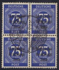 SBZ Nr. 210aa 4er-Block Vollstempel, gepr. Paul BPP
