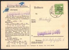 SBZ Nr. 185 EF Bahn-Expresgutkarte Langebrück!!