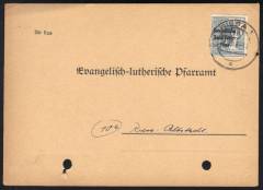 SBZ Nr. 186 EF Aufgebotskarte Pfarramt Riesa