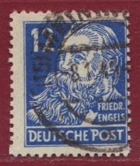 SBZ Nr. 216 EM comb - perforation, extended stamp