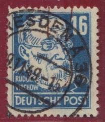 SBZ Nr. 218a PF I (1) Vollstempel DRESDEN !!!RRR