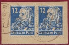 SBZ Nr. 216 Paar PF Kratzer von N v.  Engels bis O v. Post !!!RRR