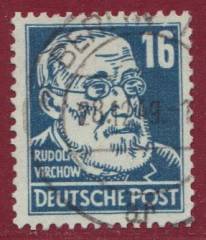 SBZ Nr. 218a PF Weißer Fleck über Wertziffer 6., Vollstempel BERLIN !!!RRR