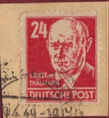SBZ Nr. 220a PF F95 Kratzer unter OST v. Post. !!!RRR