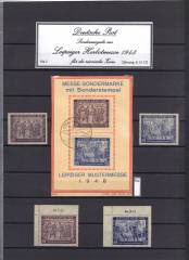 Sammlung SBZ Leipziger Herbstmesse 1948 ** / O