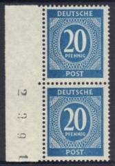 924b Paar SR L m. BZ LA5555 ungerade, Fehlfarbe!