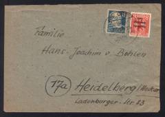 SBZ MiF m. russischem Zensurstempel + SST Greiz !