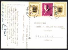 BRD FDC Nr. 212-213 Ansichtskarte Donautal in die Schweiz