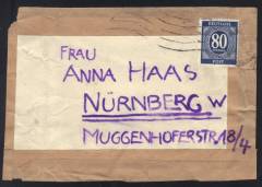 EF Nr.935 auf Päckchenausschnitt / Bamberg